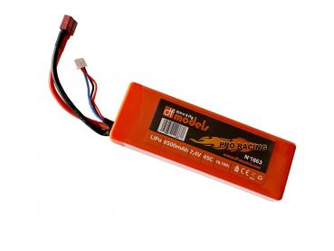 Lipo Akku 7,4 Volt - 6500mAh, 45C - eckig